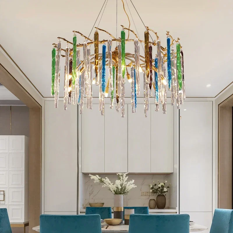 Interior Design Years - Nordic Luxus Bunte Kristall Decke Lampen