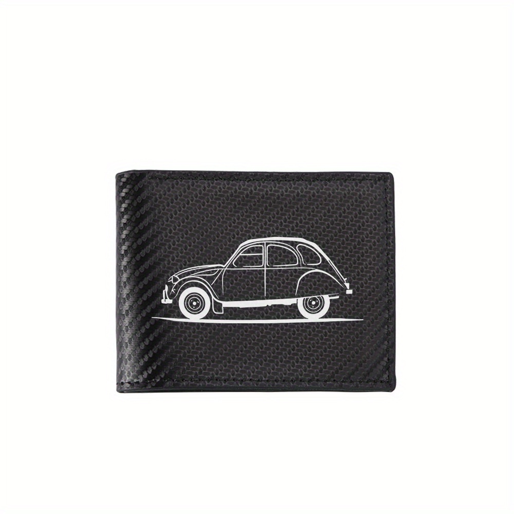 Interior Design Illustrated - Klassisches Auto-Design, minimalistische Illustration, Herren-Geldbörsen, einfaches