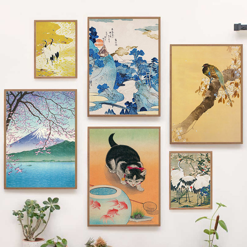 Interior Design Home - Japanische Katsushika Hokusai Leinwand Malerei Wand