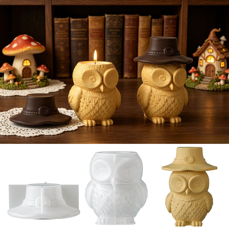 2er-Set Silikonformen für Eule – Ceramic Candle Vessel Bewertung und Preis