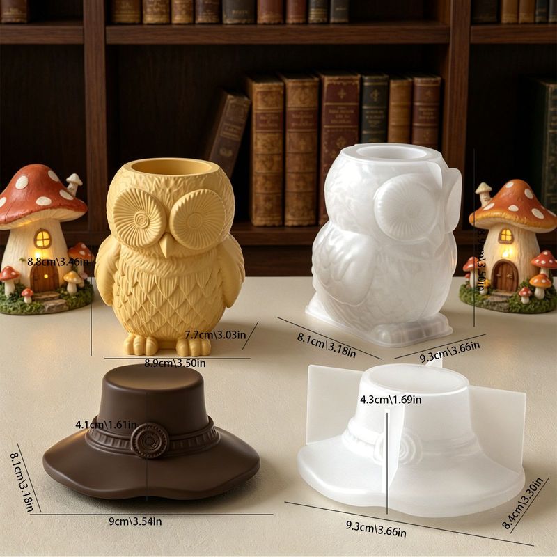 2er-Set Silikonformen für Eule – Ceramic Candle Vessel Bewertung und Preis