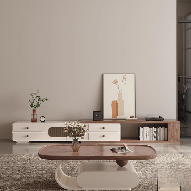 Innen-Wohnzimmer-TV-Schrank, w – Interior Design White And Wood Bewertung und Preis