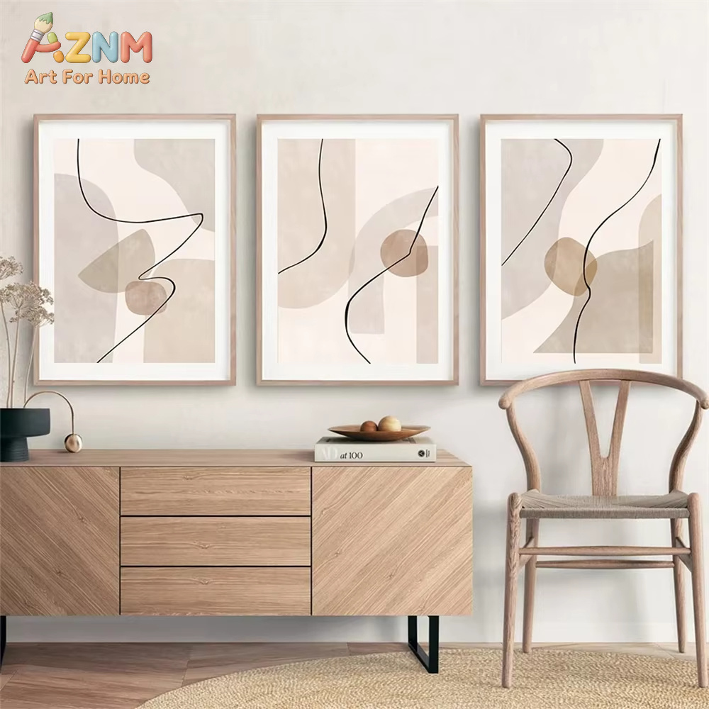 Abstrakte beige geometrische L – Interior Design Home Bewertung und Preis