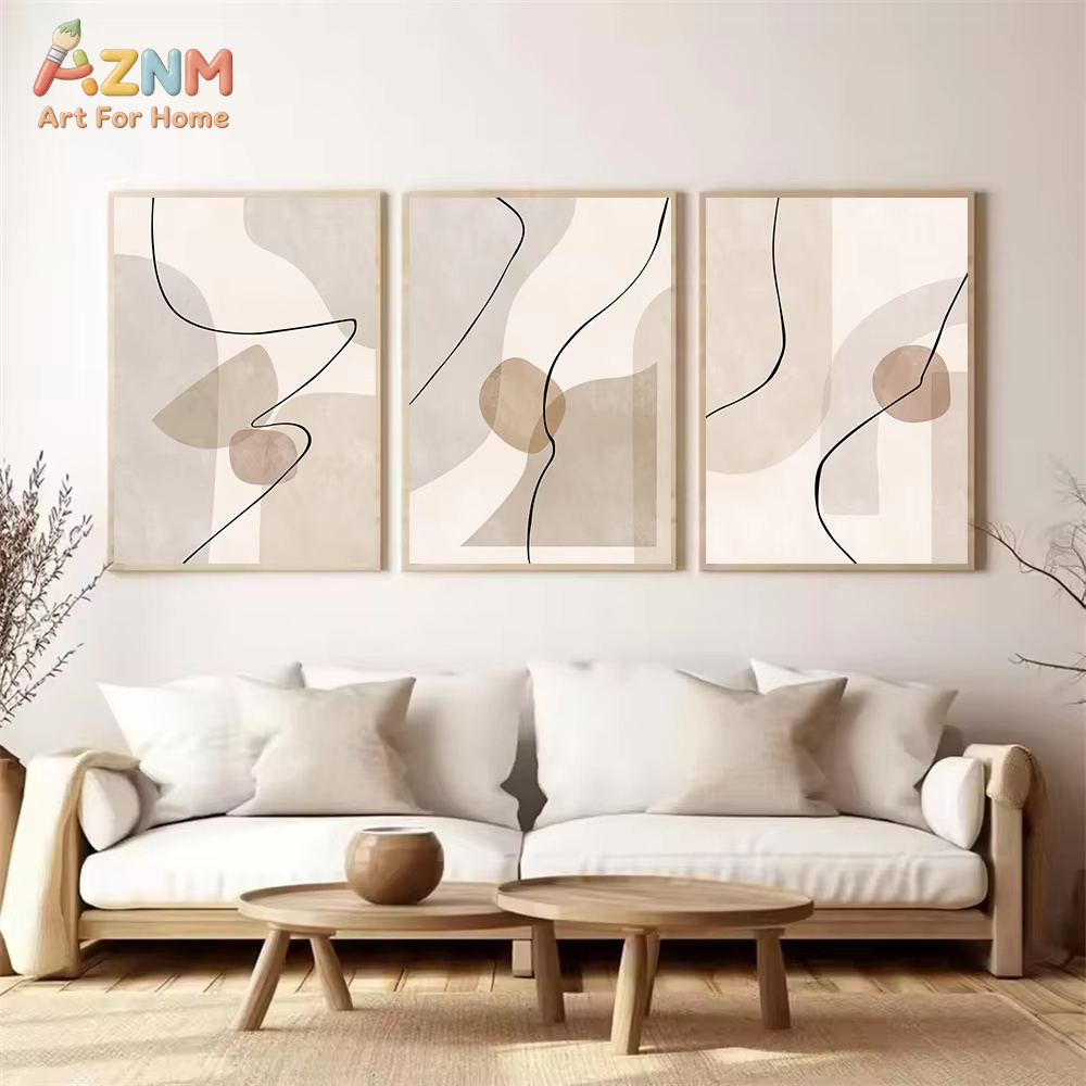 Abstrakte beige geometrische L – Interior Design Home Bewertung und Preis