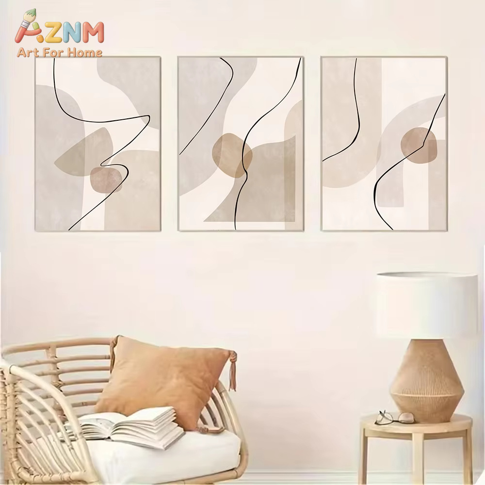 Abstrakte beige geometrische L – Interior Design Home Bewertung und Preis