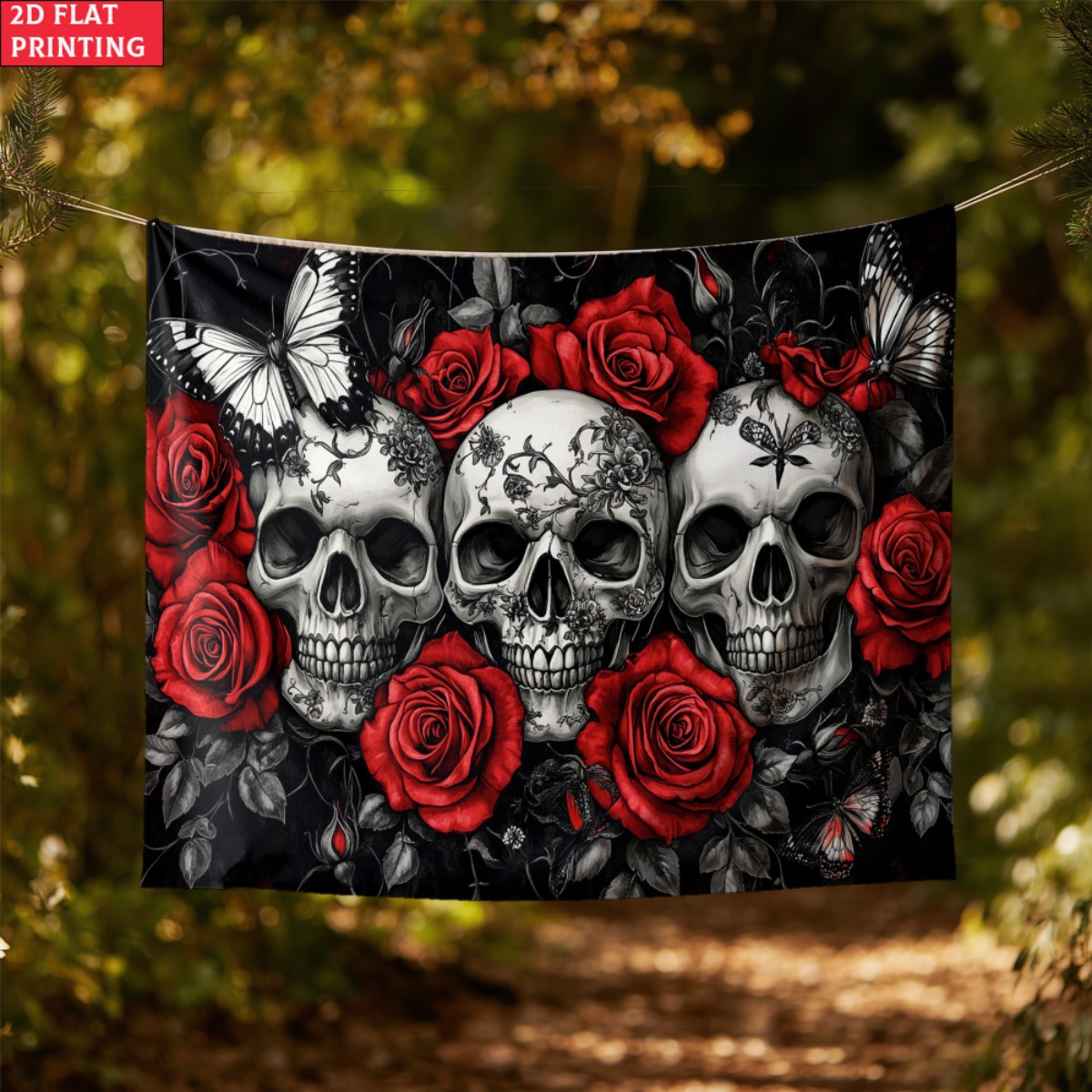 ungerahmter Totenkopf und Rose – Interior Design Home Bewertung und Preis