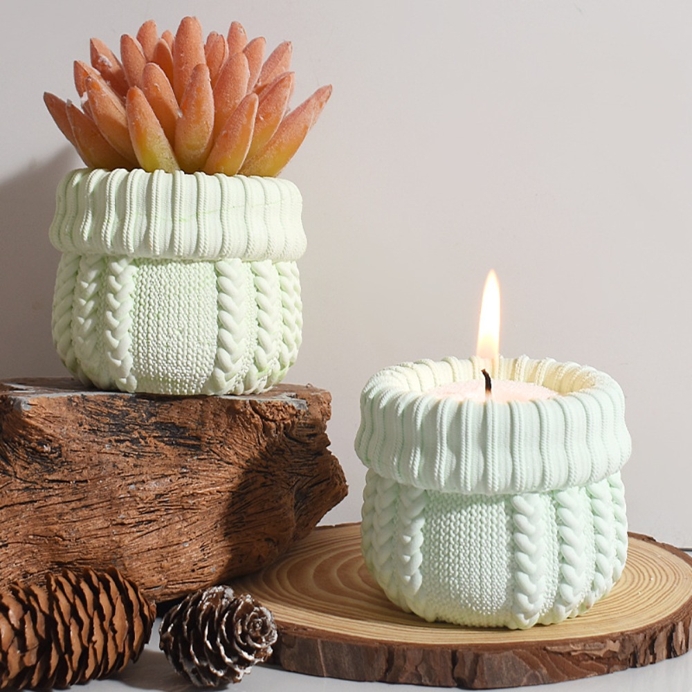 Stricken Hut Gips Kerzenhalter – Ceramic Candle Vessel Bewertung und Preis