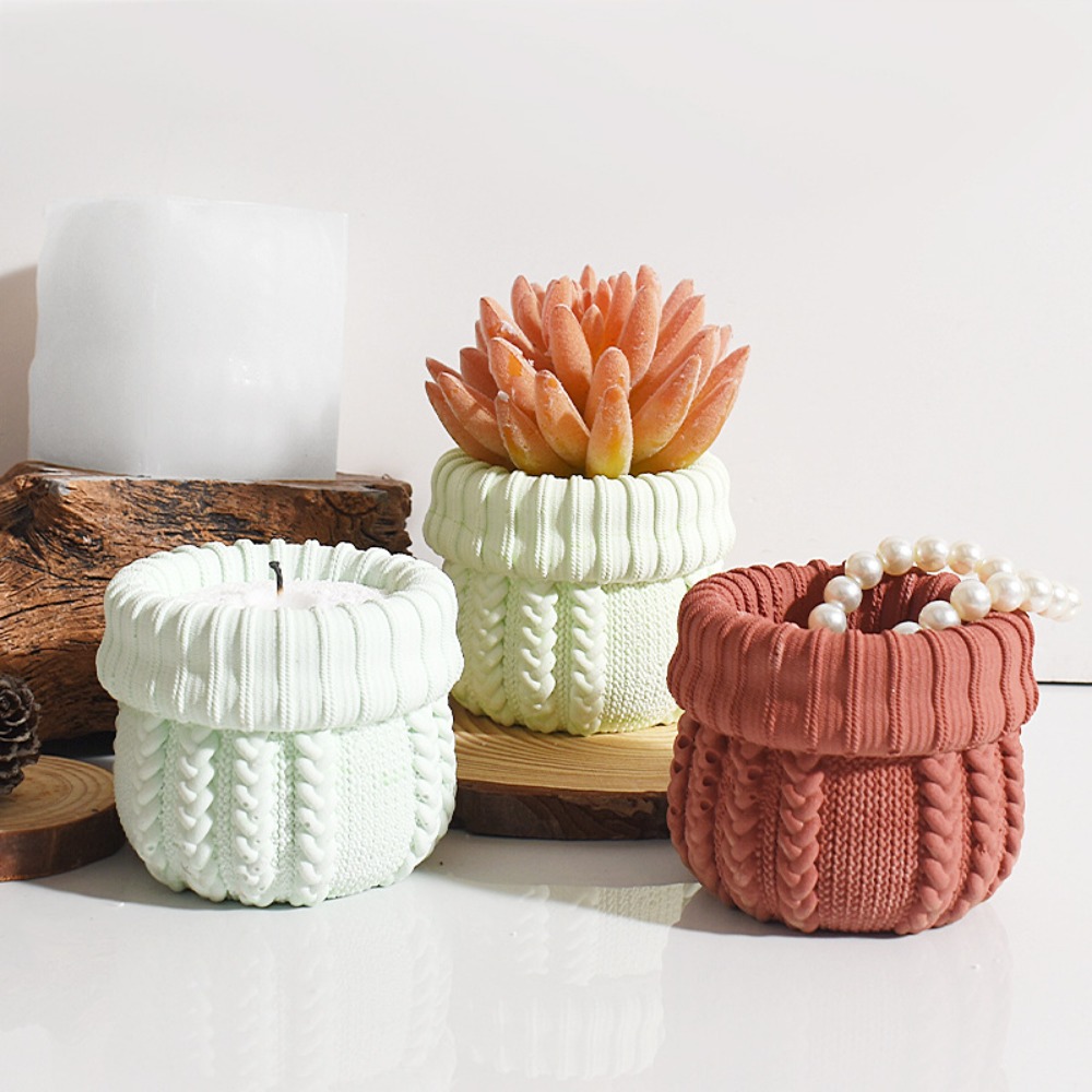 Stricken Hut Gips Kerzenhalter – Ceramic Candle Vessel Bewertung und Preis