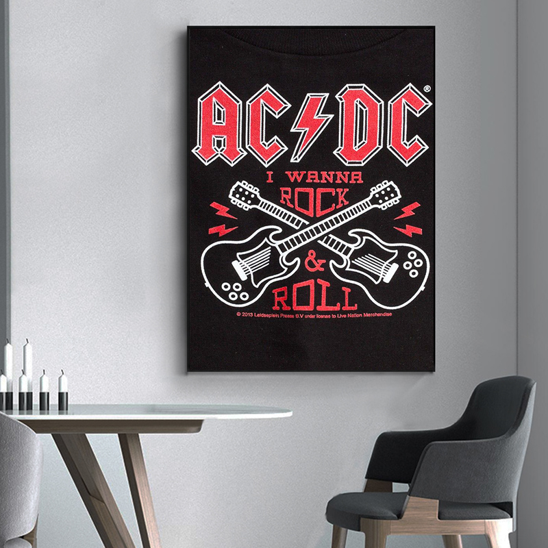 Ac_dc band leinwand kunst retr – Interior Design Studio Bewertung und Preis