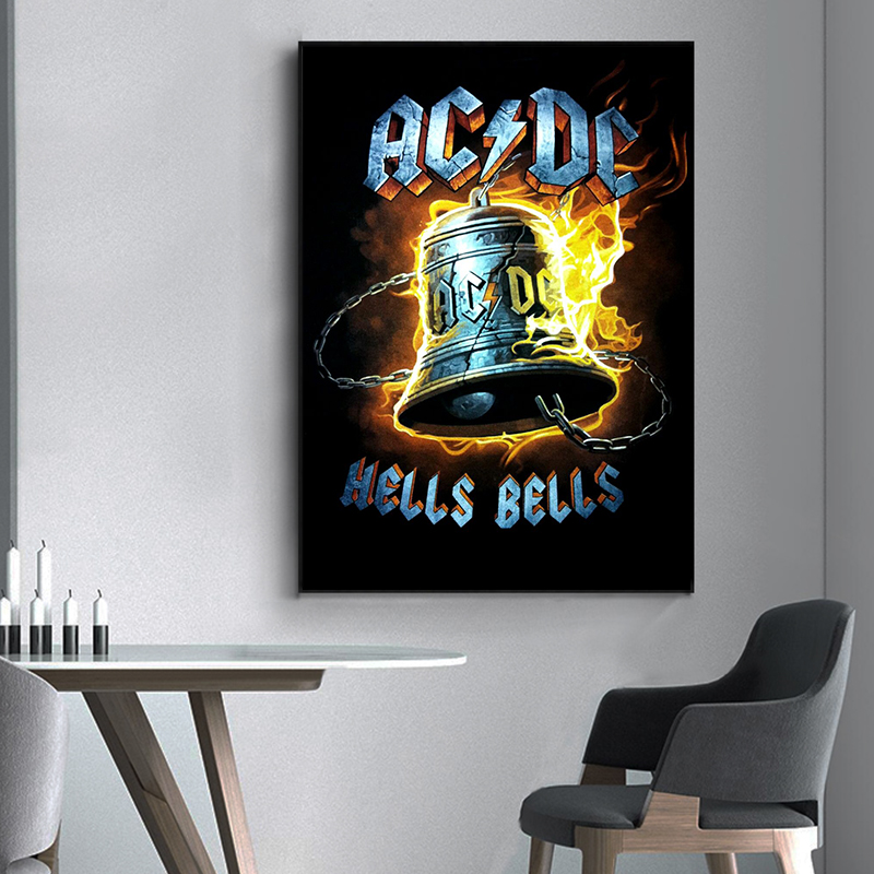 Ac_dc band leinwand kunst retr – Interior Design Studio Bewertung und Preis