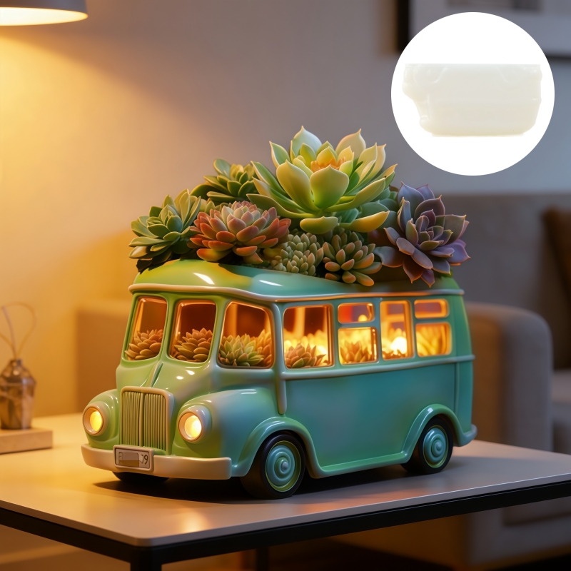 Bus-Sukkulenten-Blumentopf-Har – Ceramic Candle Vessel Bewertung und Preis
