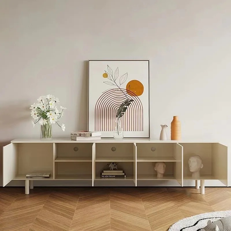 Luxuriöser weißer TV-Ständer,  – Interior Design White And Wood Bewertung und Preis