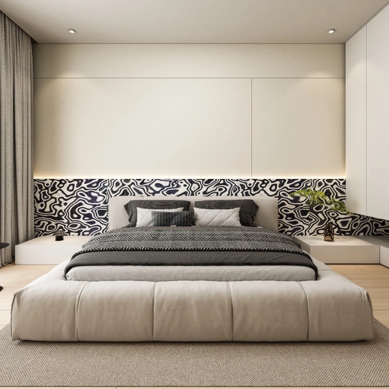 Technisches Schwarz-Weiß-Grafi – Interior Design White And Wood Bewertung und Preis