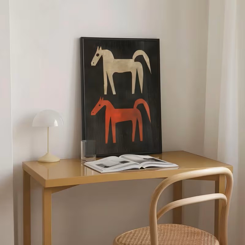 Tier-Leinwandposter mit Wester – Interior Design Home Bewertung und Preis