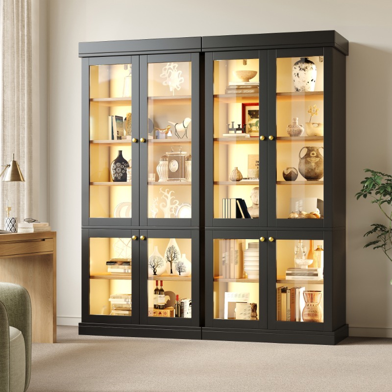 Moderne Freistehende Glas-Vitr – Interior Design Lighting Layout Bewertung und Preis