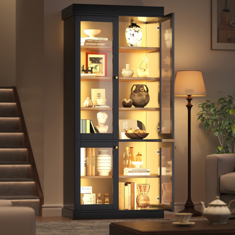 Moderne Freistehende Glas-Vitr – Interior Design Lighting Layout Bewertung und Preis