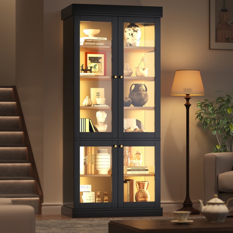 Moderne Freistehende Glas-Vitr – Interior Design Lighting Layout Bewertung und Preis