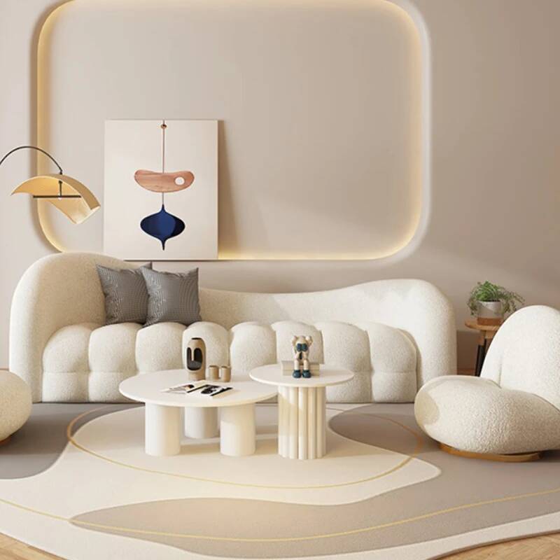 Cremeweiße Wohnzimmersofas, In – Interior Design White And Wood Bewertung und Preis