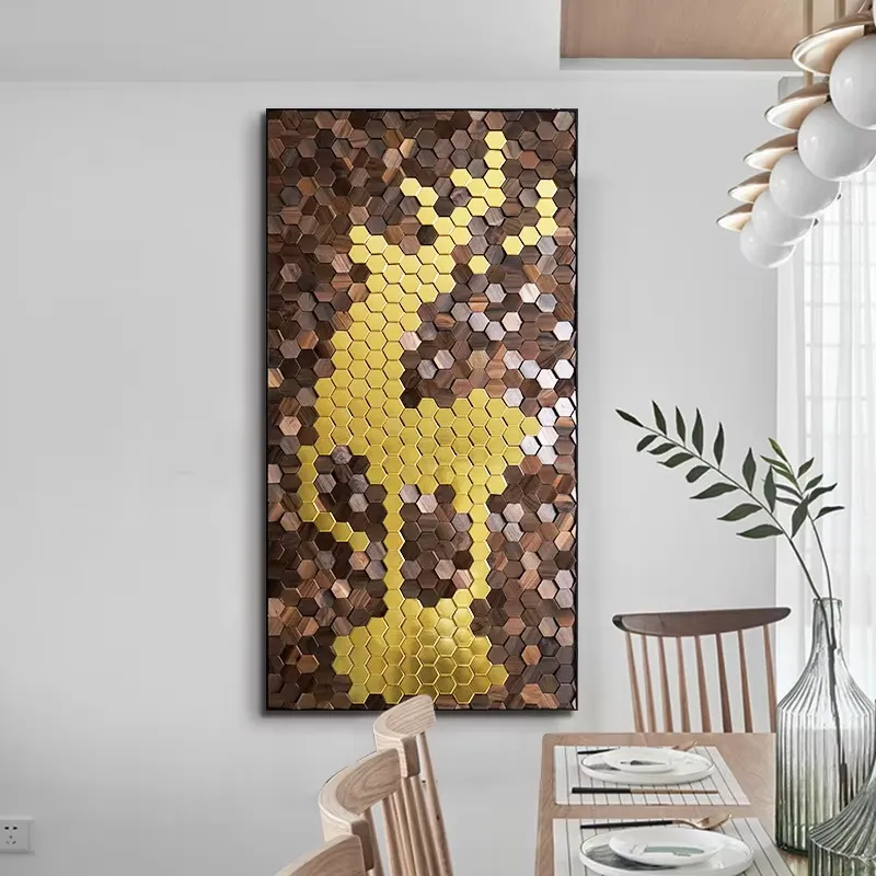 Natürliche Walnuss 3D Holz-Wan – Interior Design Home Bewertung und Preis
