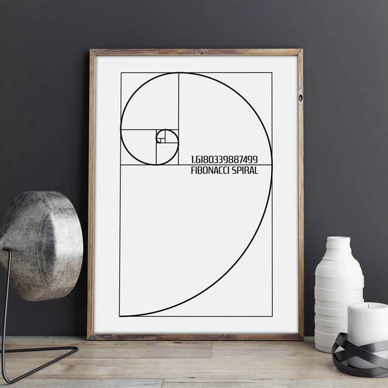 Fibonacci Spiral-Patent-Wandku – Interior Design Studio Bewertung und Preis