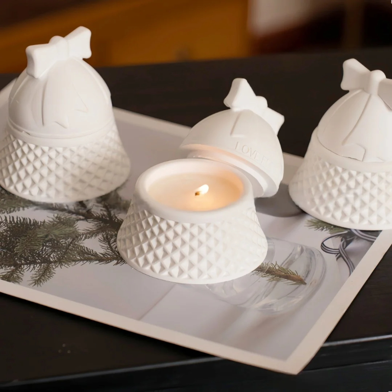 Weihnachtsglockenförmige Silik – Ceramic Candle Vessel Bewertung und Preis