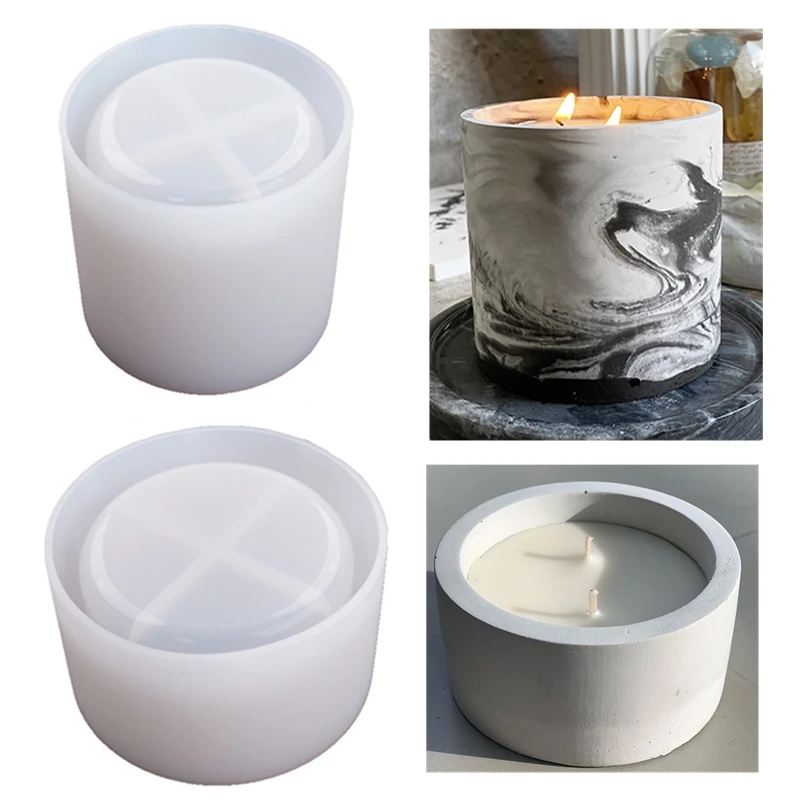 3 Größen runde Zementbetonform – Ceramic Candle Vessel Bewertung und Preis