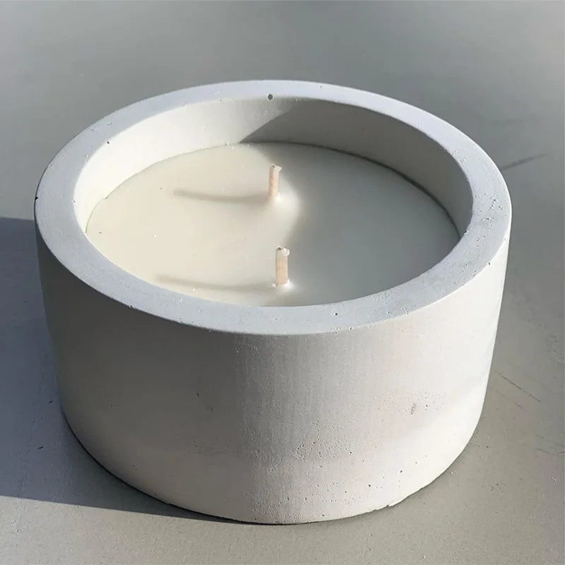 3 Größen runde Zementbetonform – Ceramic Candle Vessel Bewertung und Preis