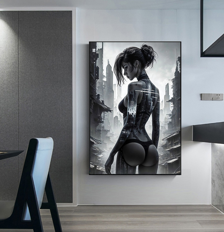 Sexy Cyberpunk City Girl Poste – Interior Design Studio Bewertung und Preis