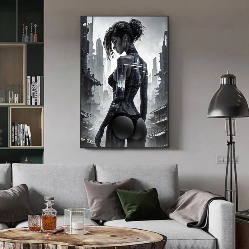 Sexy Cyberpunk City Girl Poste – Interior Design Studio Bewertung und Preis