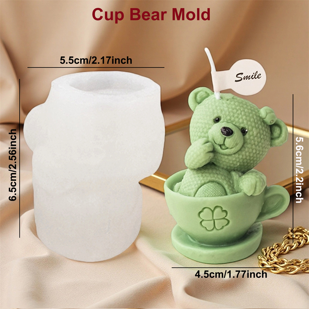Teddybär in Tasse Silikonform  – Ceramic Candle Vessel Bewertung und Preis